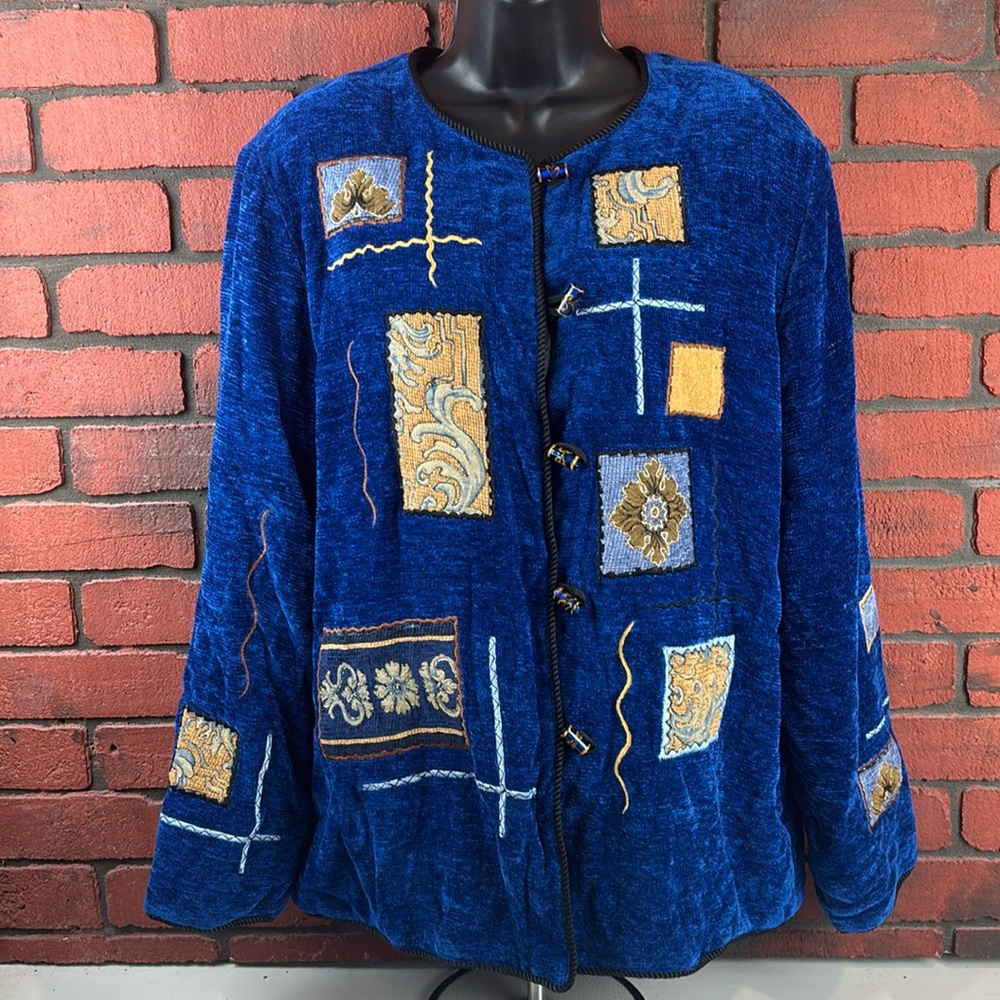 Indigo Moon Jacket‎ Womans Large Chenille